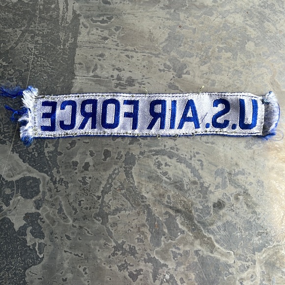 U.S. AIR FORCE blue tape patch, vintage - Picture 3 of 9